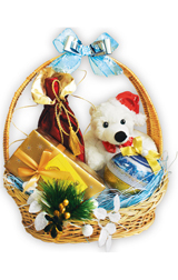Cute surpise basket with toy