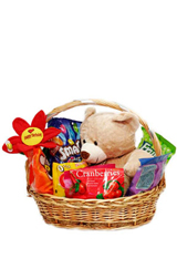 Cute sweet basket with toy