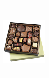 Small box of chocolate candies