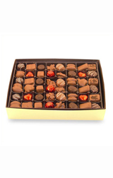 Large box of chocolate candies